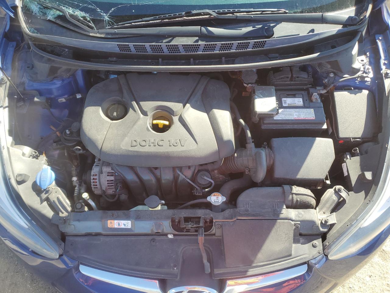 2015 Hyundai Elantra VIN 5NPDH4AE9FH578573 Copart auction photo, all over damage thumbnail 11