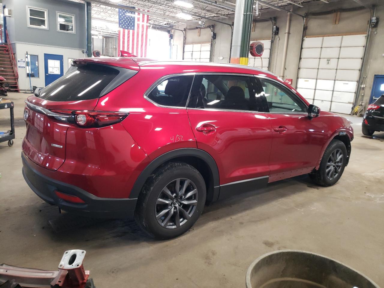 2021 Mazda CX-9 VIN JM3TCBCY0M0527261 Copart auction photo, front end damage thumbnail 3