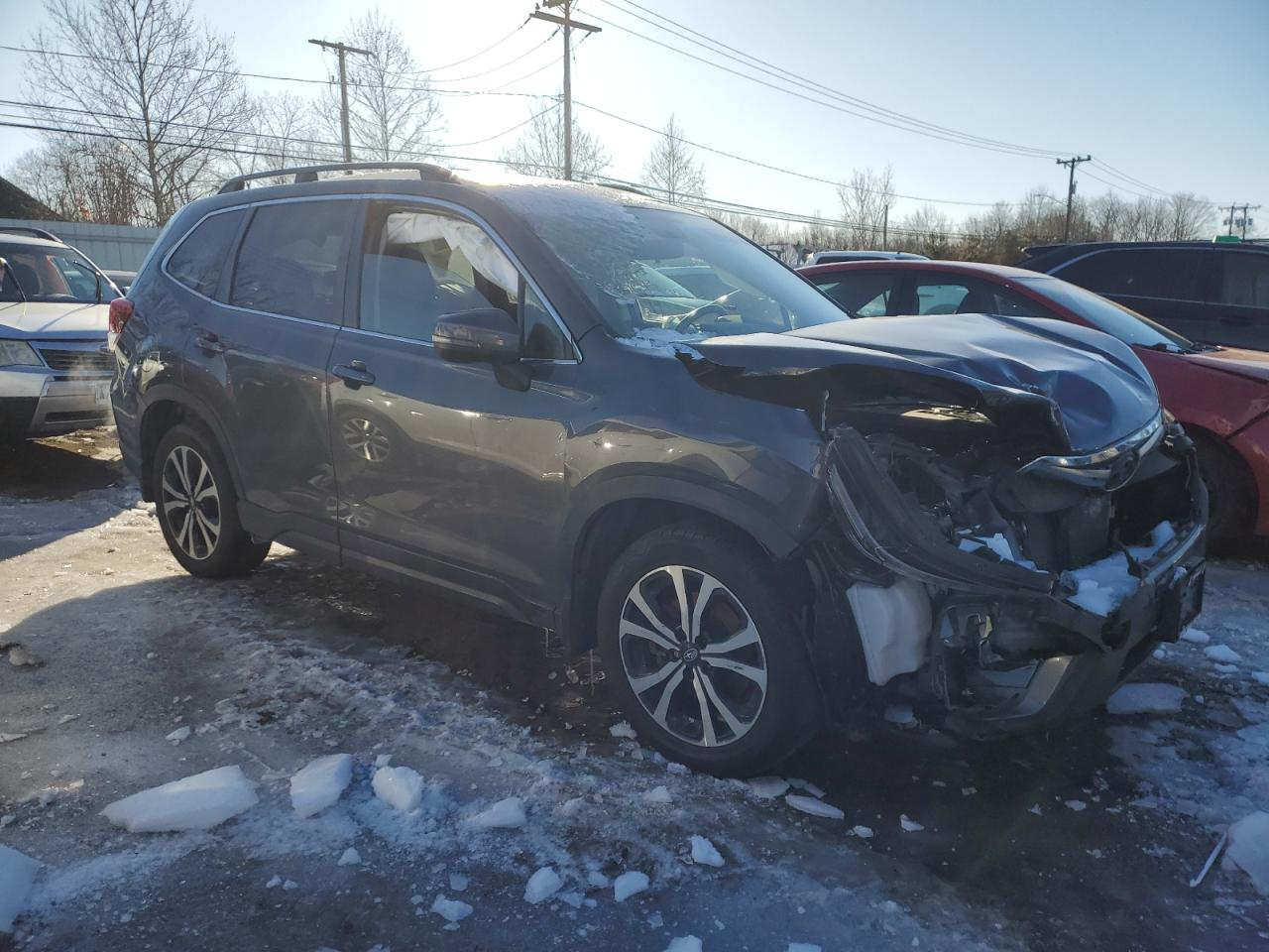 2020 Subaru Forester VIN JF2SKASC0LH474084 Copart auction photo, front end damage thumbnail 4