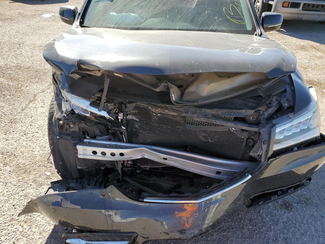 2016 Acura MDX VIN 5FRYD3H29GB009661 Copart auction photo, front end / frame damage damage thumbnail 12