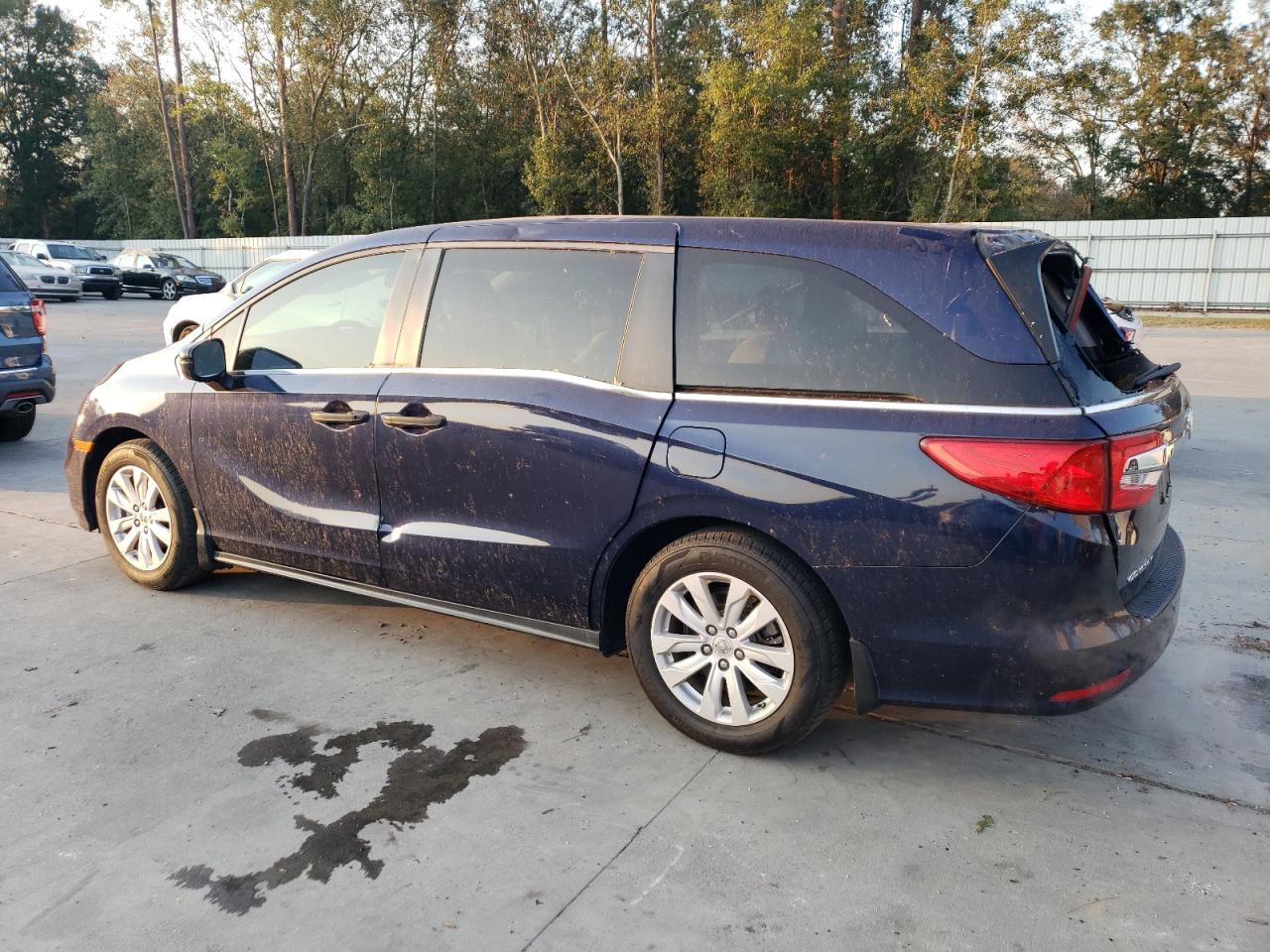 2019 Honda Odyssey VIN 5FNRL6H2XKB099728 Copart auction photo, all over damage thumbnail 2