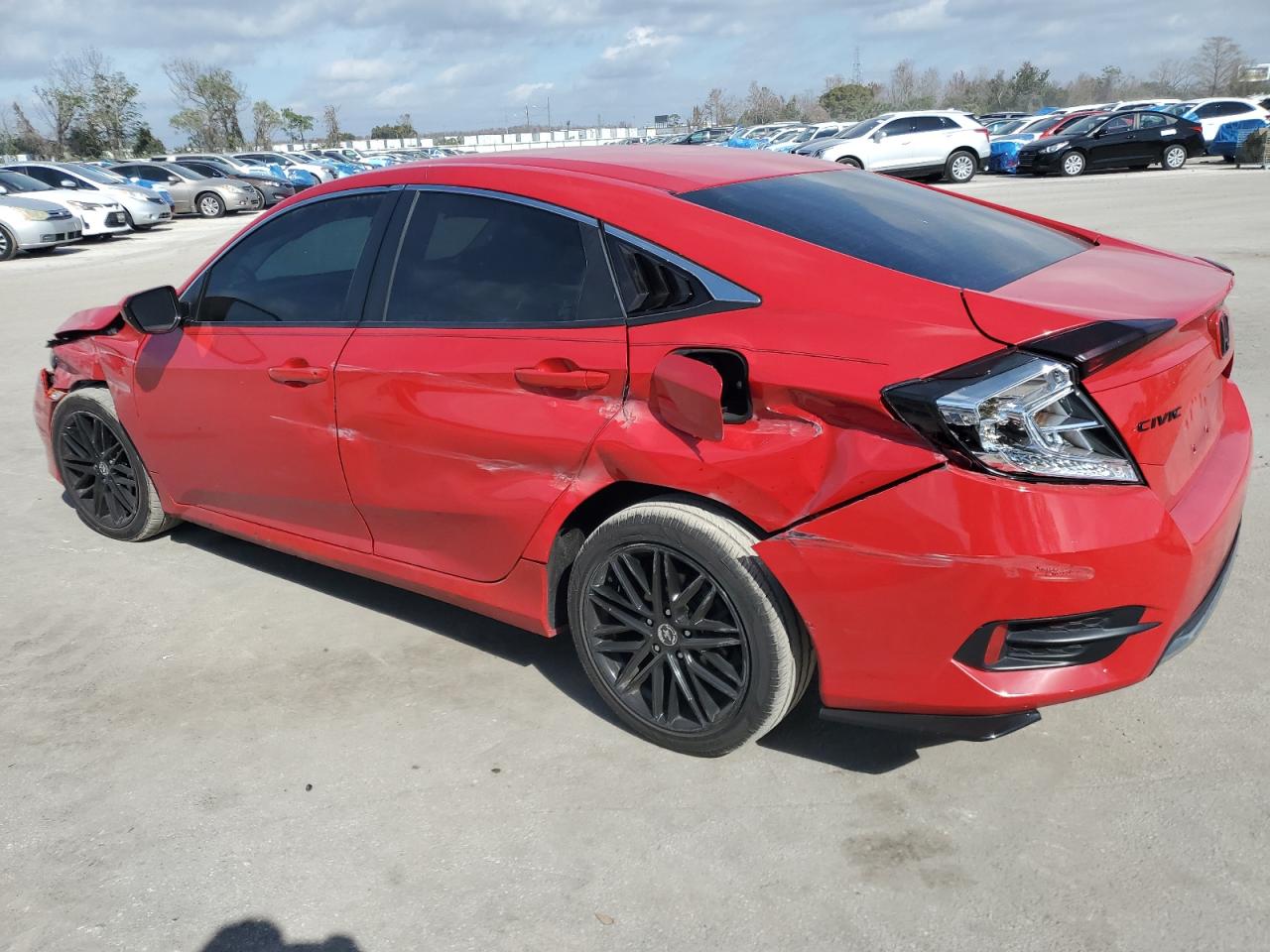 2020 Honda Civic VIN 2HGFC2F63LH506657 Copart auction photo, all over damage thumbnail 2