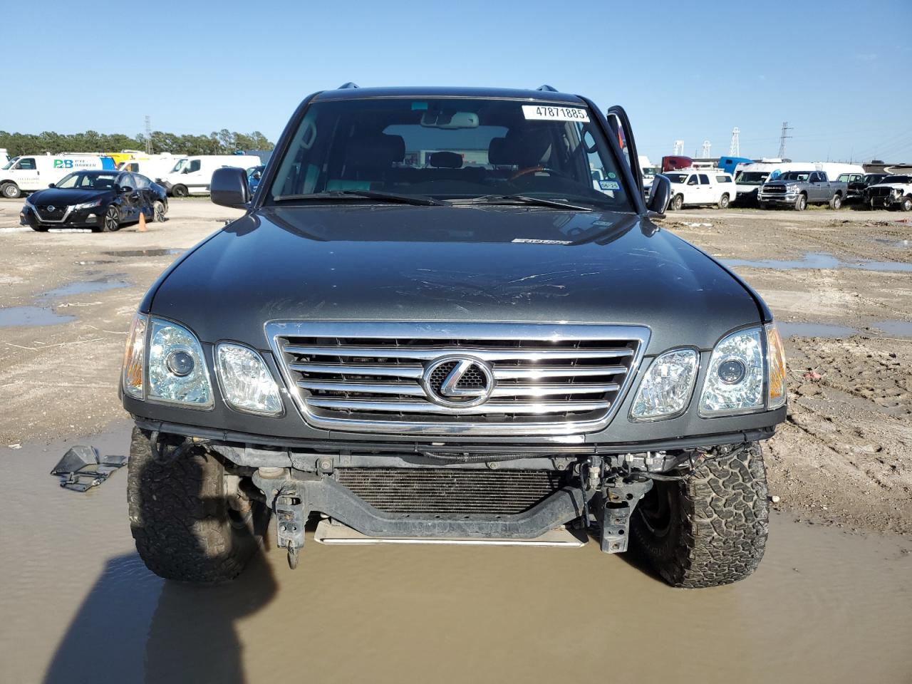 2006 Lexus LX VIN JTJHT00W664007502 Copart auction photo, front end / side damage thumbnail 5