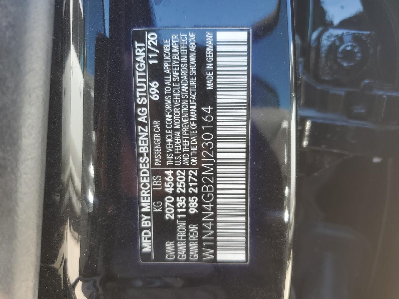 2021 Mercedes-Benz GLA-klasse VIN W1N4N4GB2MJ230164 Copart auction photo, front end damage thumbnail 13