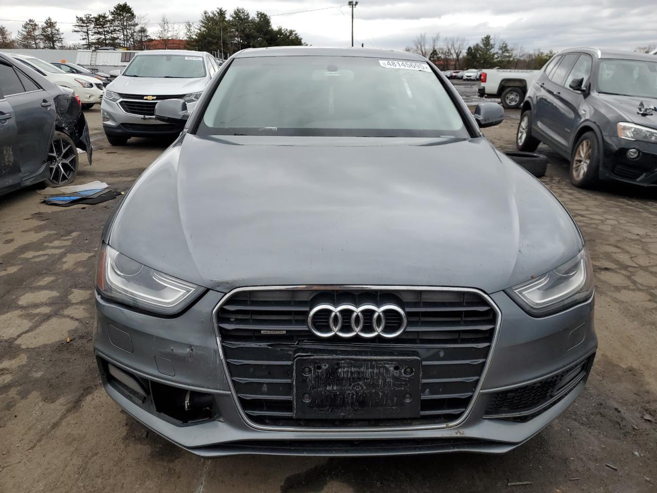 2014 Audi A4 VIN WAUFFAFL9EN027740 Copart auction photo, side / mechanical damage thumbnail 5