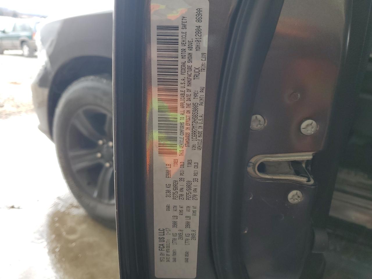 2017 RAM 1500 VIN 1C6RR7MT2HS659005 Copart auction photo, side / minor dent/scratches damage thumbnail 13