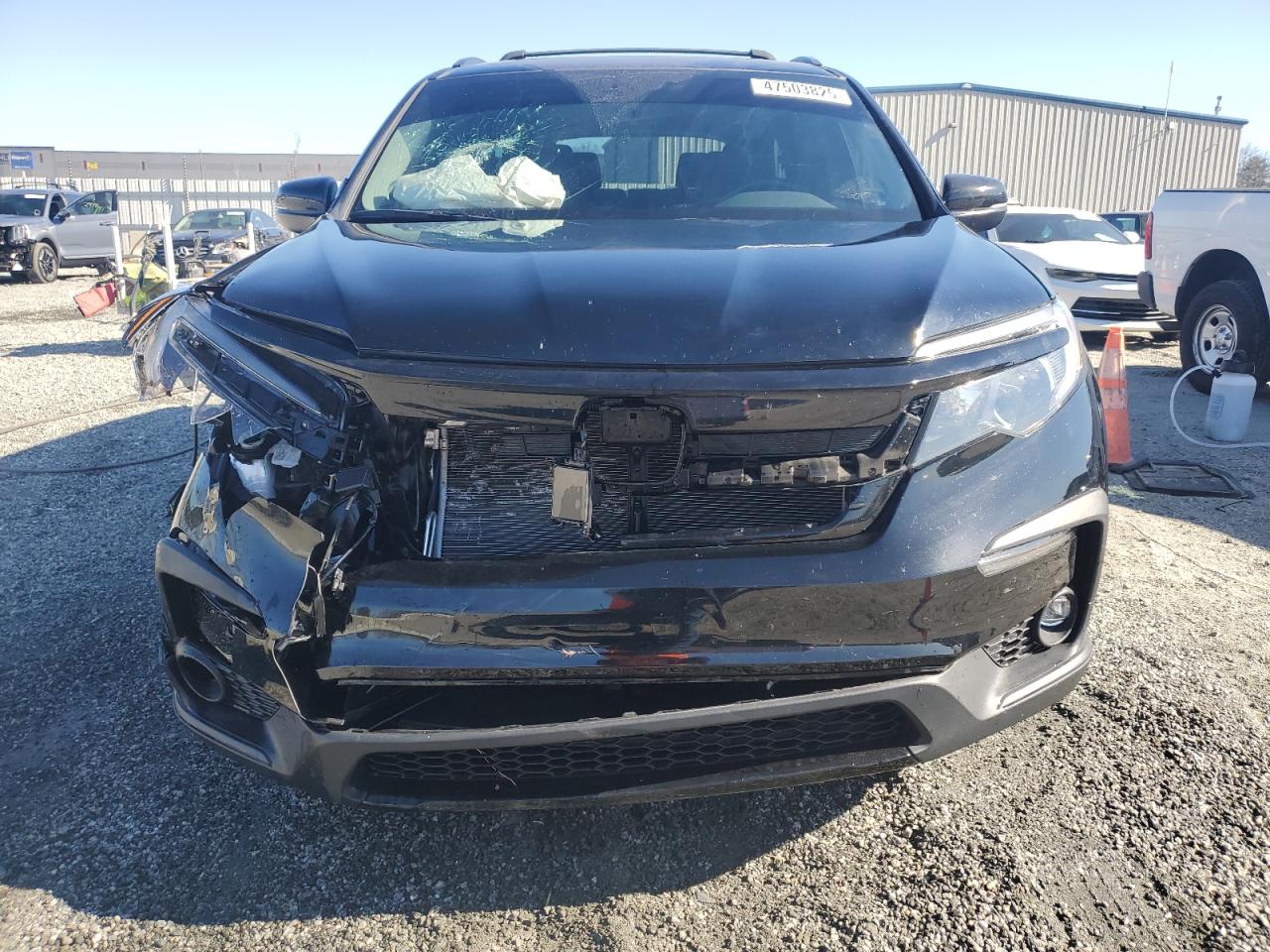 2022 Honda Pilot VIN 5FNYF5H2XNB024948 Copart auction photo, front end damage thumbnail 5