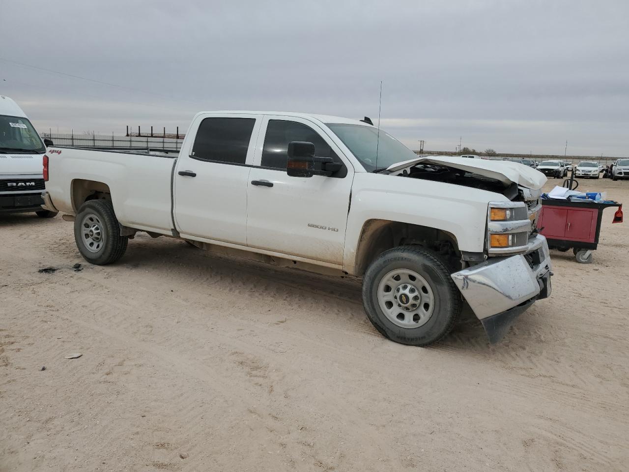 2019 Chevrolet Silverado VIN 1GC1KREGXKF182508 Copart auction photo, front end damage thumbnail 4