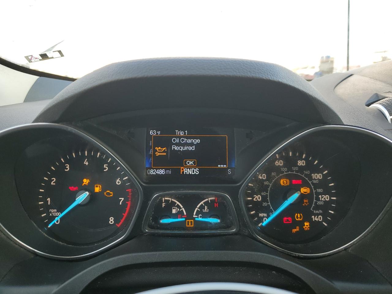 2017 Ford Escape VIN 1FMCU0GD4HUC88101 Copart auction photo, side / front end damage thumbnail 9