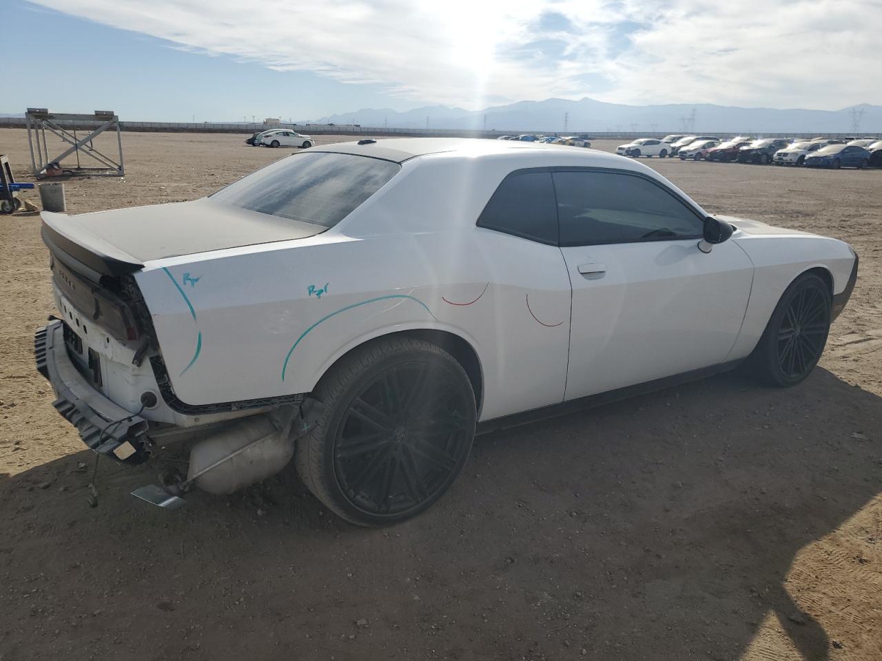 2014 Dodge Challenger VIN 2C3CDYAG5EH205431 Copart auction photo, rear end / minor dent/scratches damage thumbnail 3