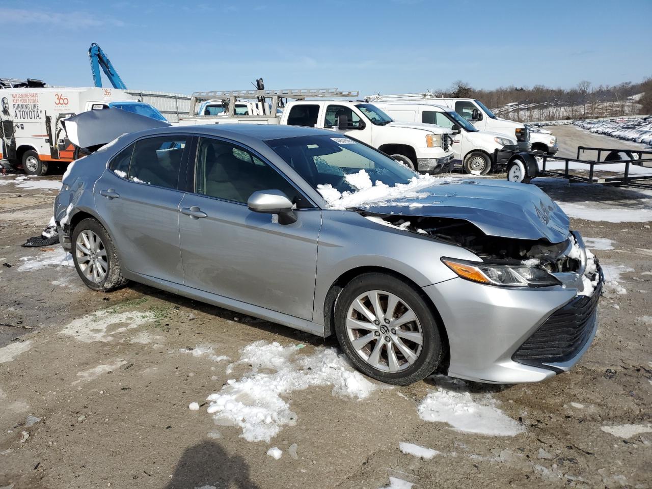 2018 Toyota Camry VIN JTNB11HKXJ3012606 Copart auction photo, rear end / front end damage thumbnail 4