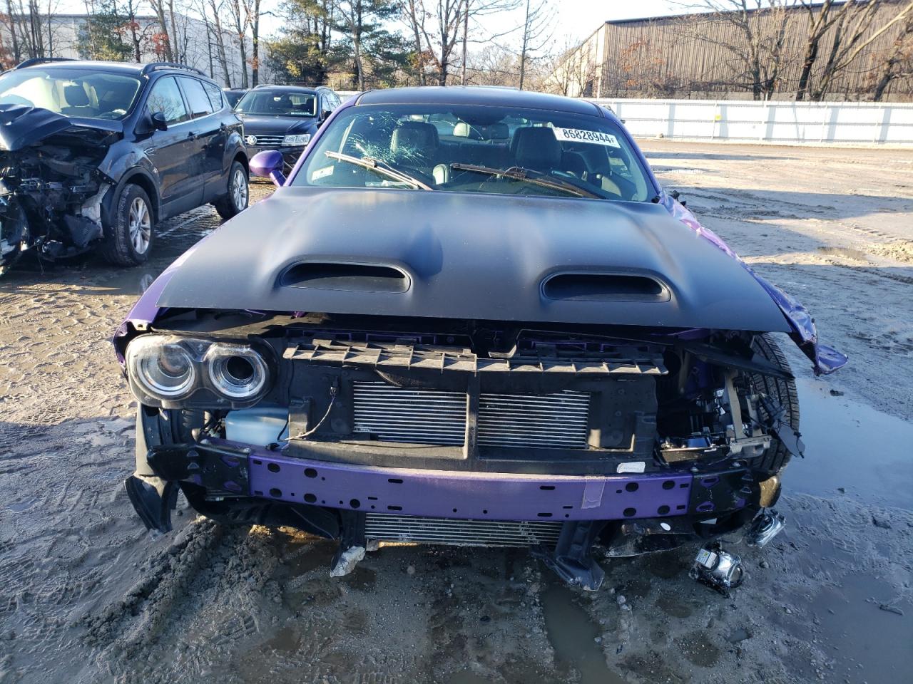 2019 Dodge Challenger VIN 2C3CDZL92KH579723 Copart auction photo, front end / side damage thumbnail 5