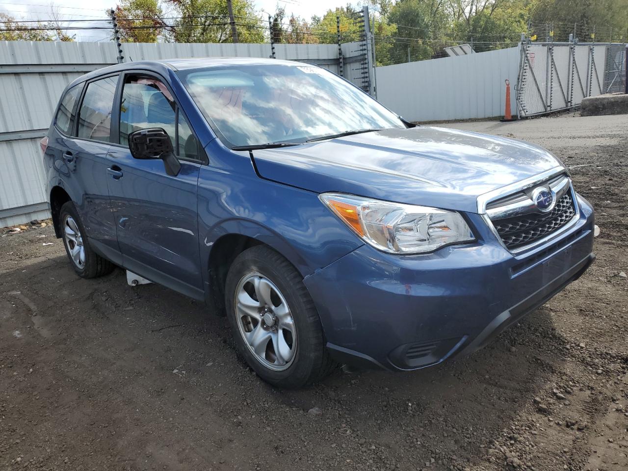 2014 Subaru Forester VIN JF2SJAAC2EH419921 Copart auction photo, side / front end damage thumbnail 4