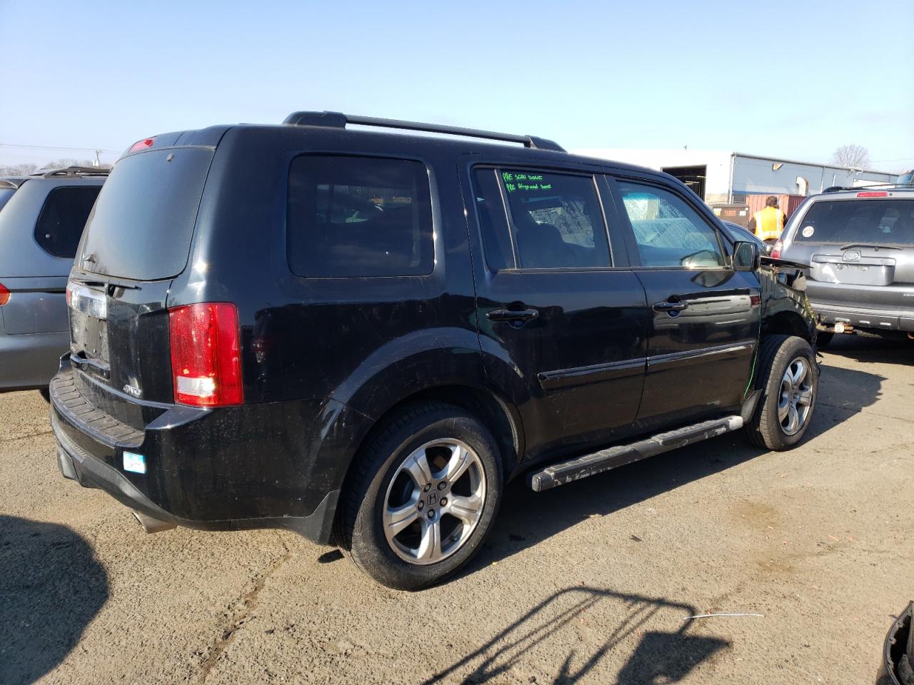 2014 Honda Pilot VIN 5FNYF4H5XEB051796 Copart auction photo, front end / side damage thumbnail 3
