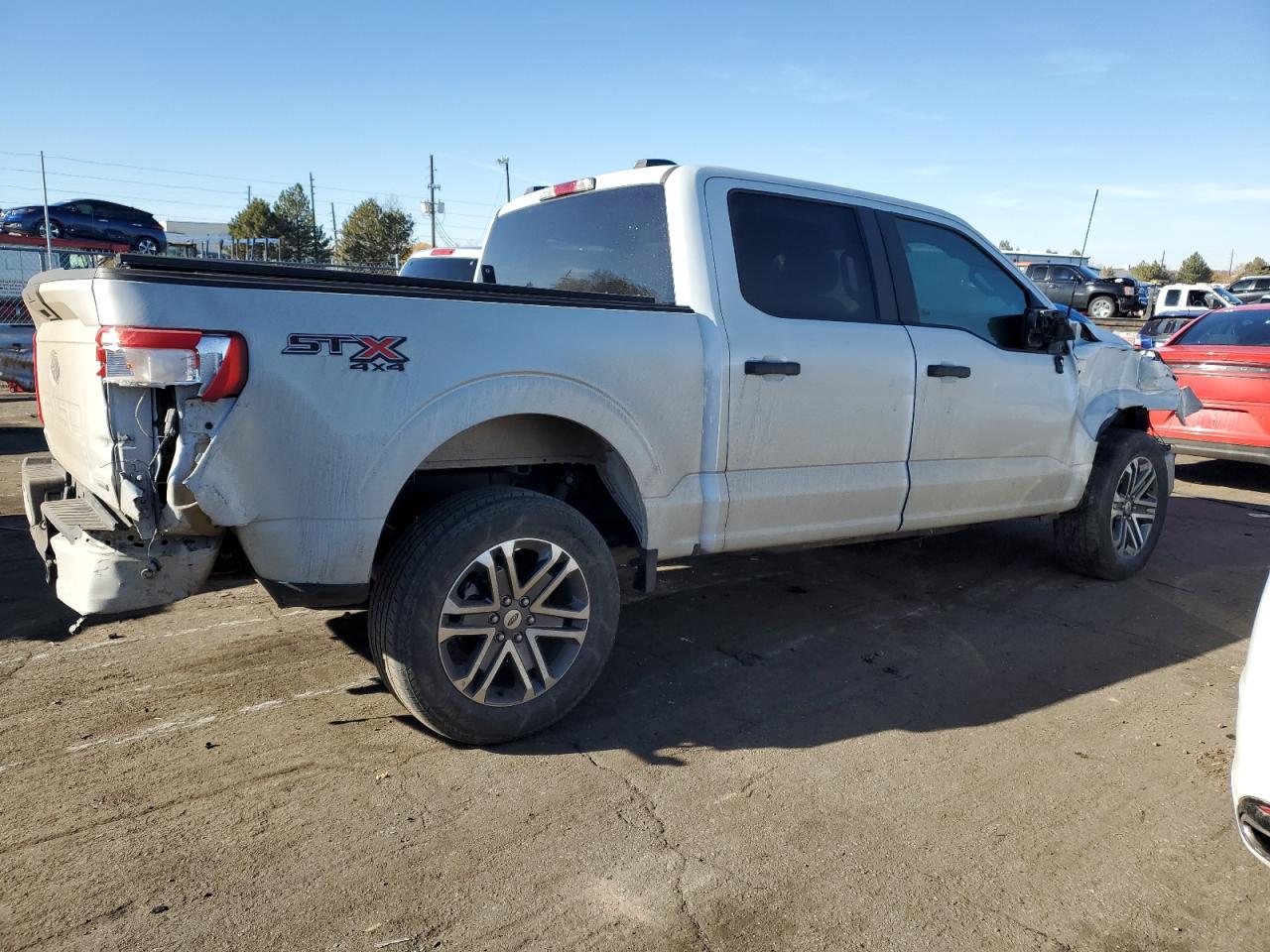 2021 Ford F-150 VIN 1FTEW1EP9MKE23766 Copart auction photo, front end / rear end damage thumbnail 3