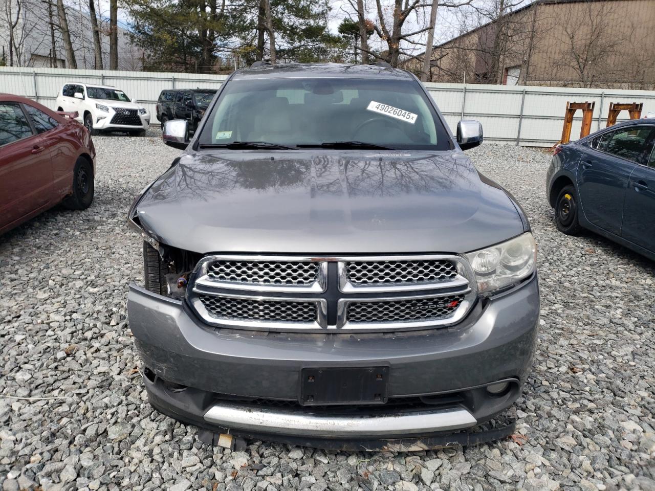 2013 Dodge Durango VIN 1C4SDJETXDC590248 Copart auction photo, front end / minor dent/scratches damage thumbnail 5
