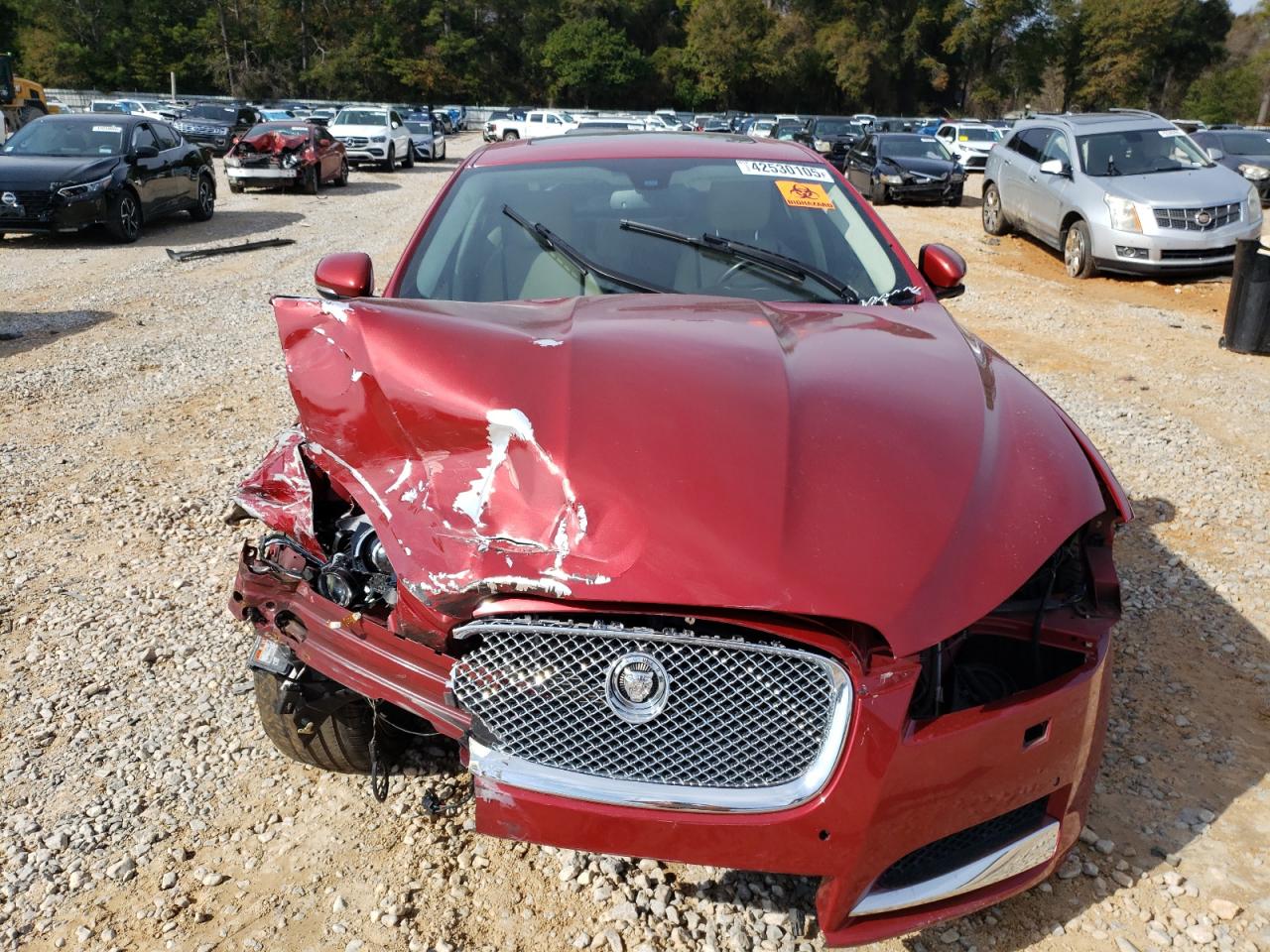 2013 Jaguar XF VIN SAJWJ0EF3D8S85953 Copart auction photo, front end damage thumbnail 5