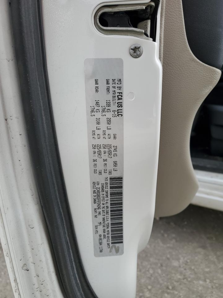2015 Dodge Caravan VIN 2C4RDGBG5FR724246 Copart auction photo, side damage thumbnail 13