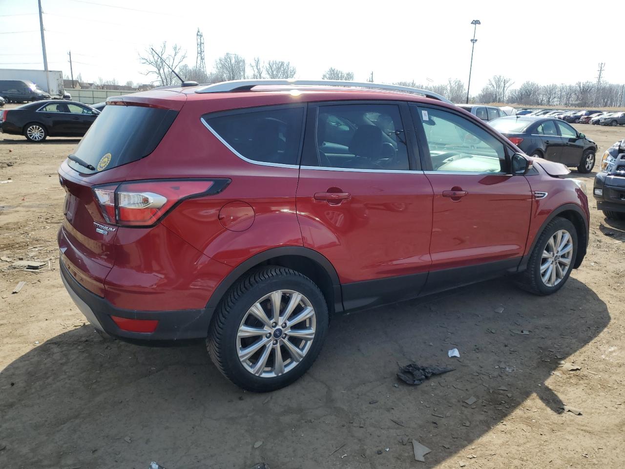 2017 Ford Escape VIN 1FMCU9J9XHUE10257 Copart auction photo, front end damage thumbnail 3
