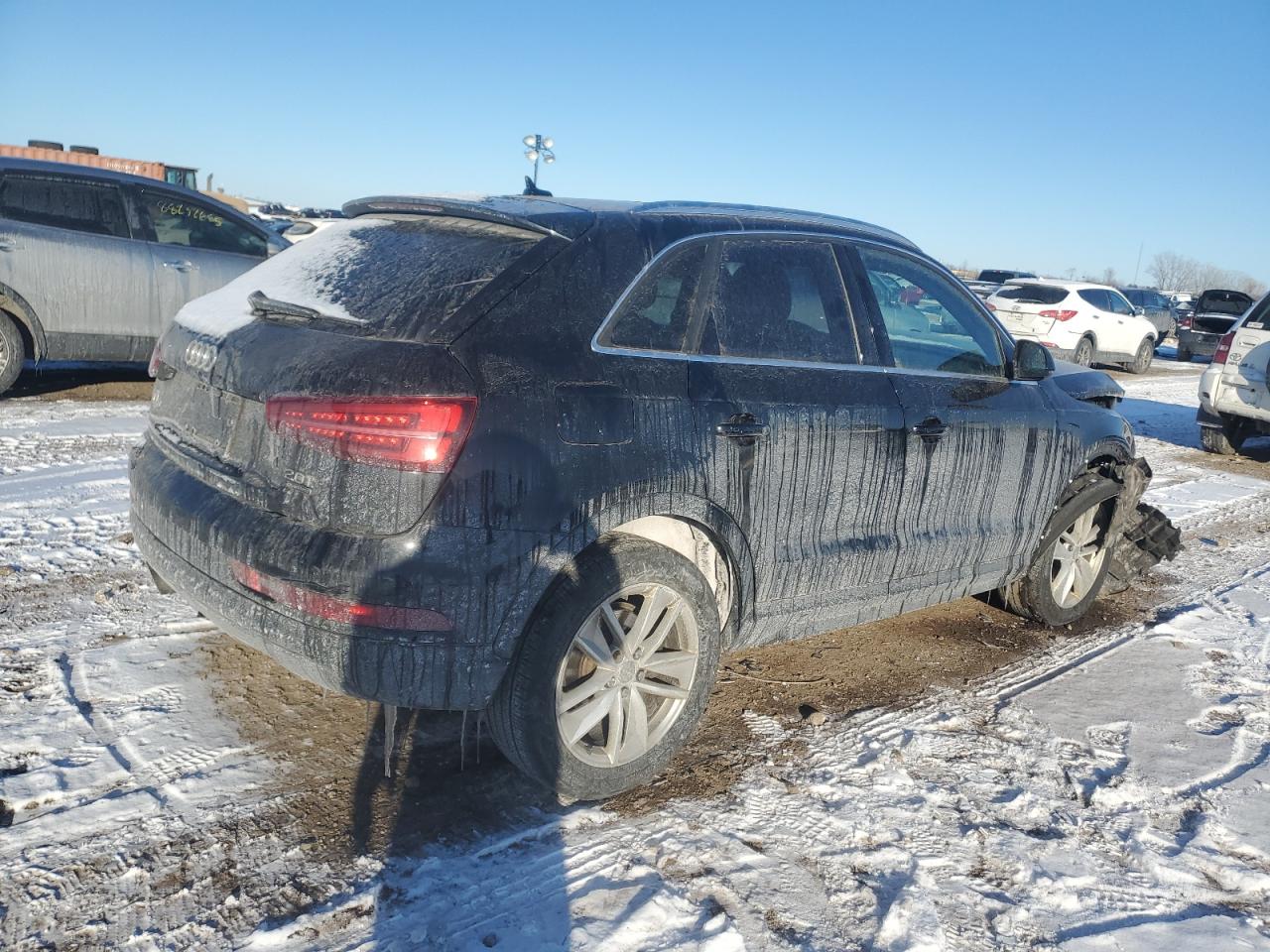 2016 Audi Q3 VIN WA1EFCFS7GR013018 Copart auction photo, front end damage thumbnail 3