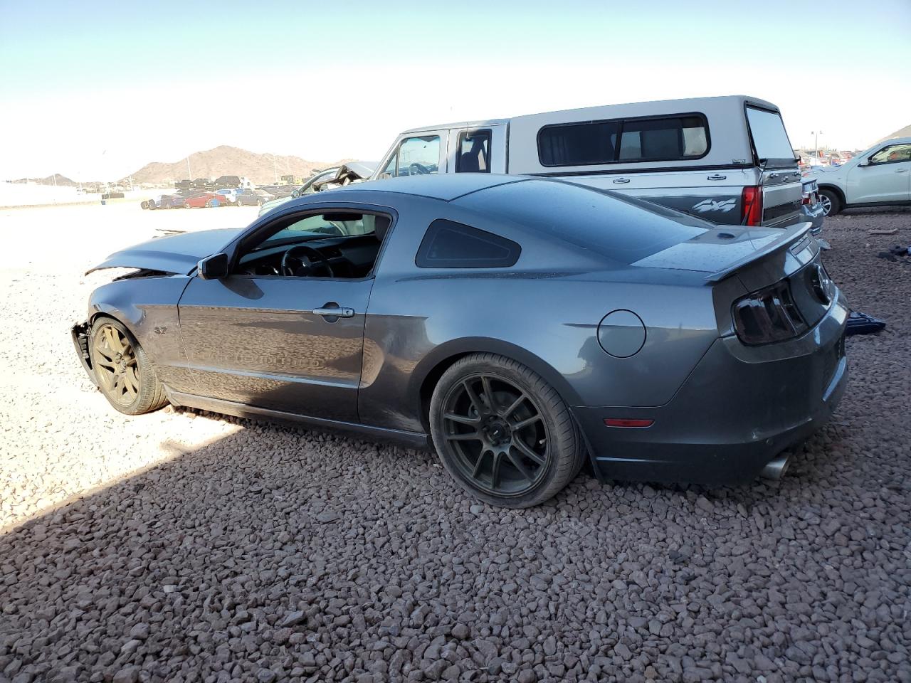 2014 Ford Mustang VIN 1ZVBP8AM9E5217574 Copart auction photo, front end / side damage thumbnail 2