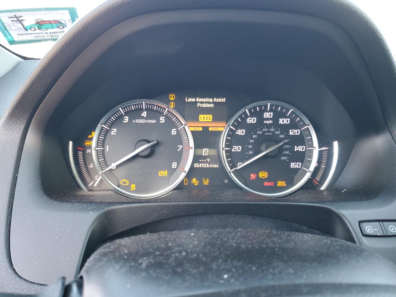 2019 Acura TLX VIN 19UUB2F49KA010008 Copart auction photo, front end / undercarriage damage thumbnail 9