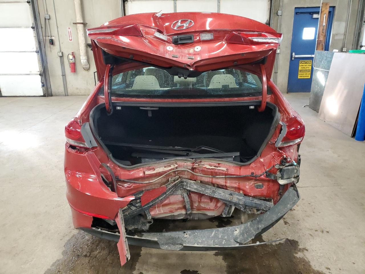 2018 Hyundai Elantra VIN 5NPD84LF2JH391075 Copart auction photo, rear end damage thumbnail 6