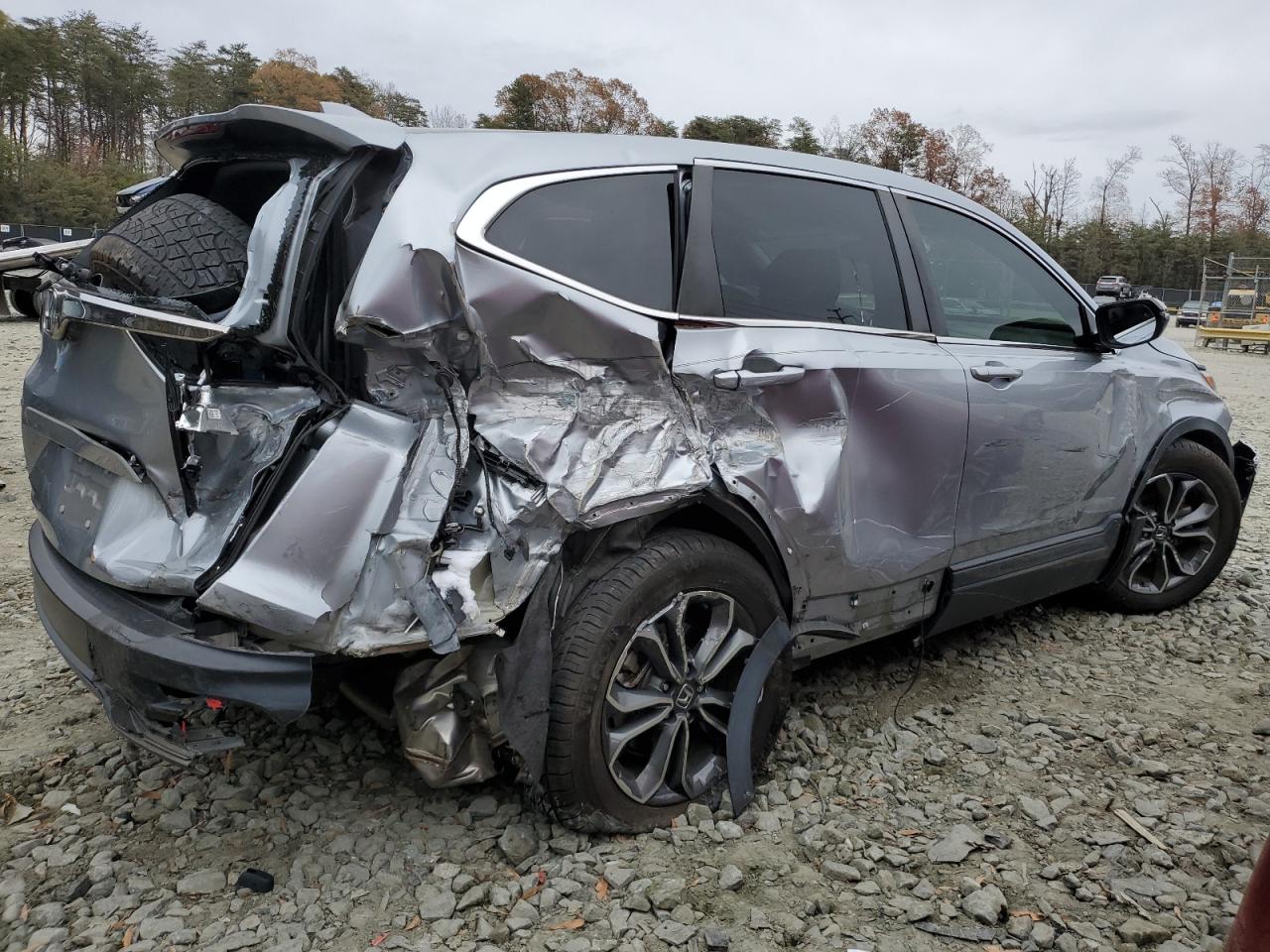 2021 Honda CR-V VIN 5J6RW1H87MA002456 Copart auction photo, all over damage thumbnail 3