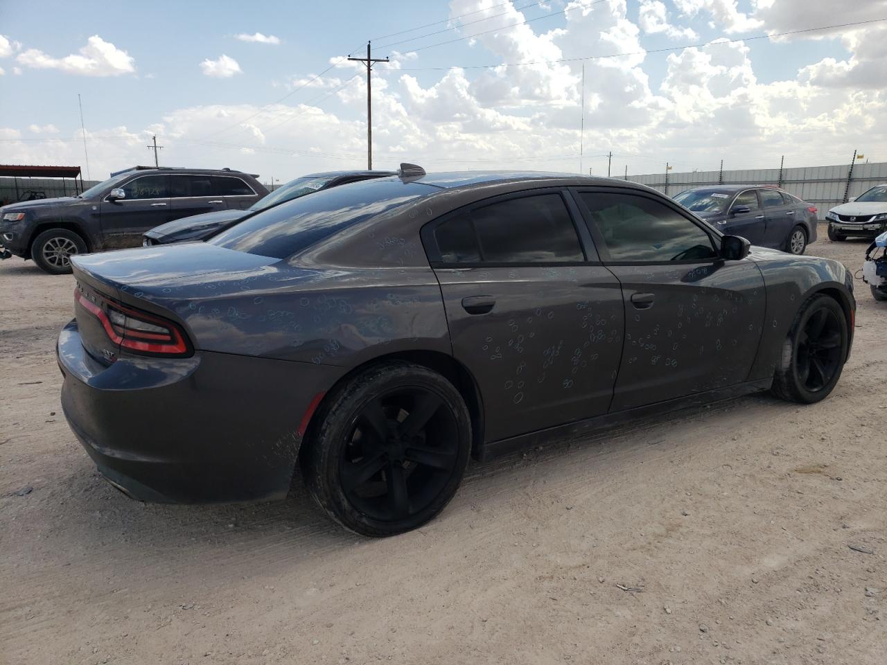 2016 Dodge Charger VIN 2C3CDXHG4GH203981 Copart auction photo, hail damage thumbnail 3
