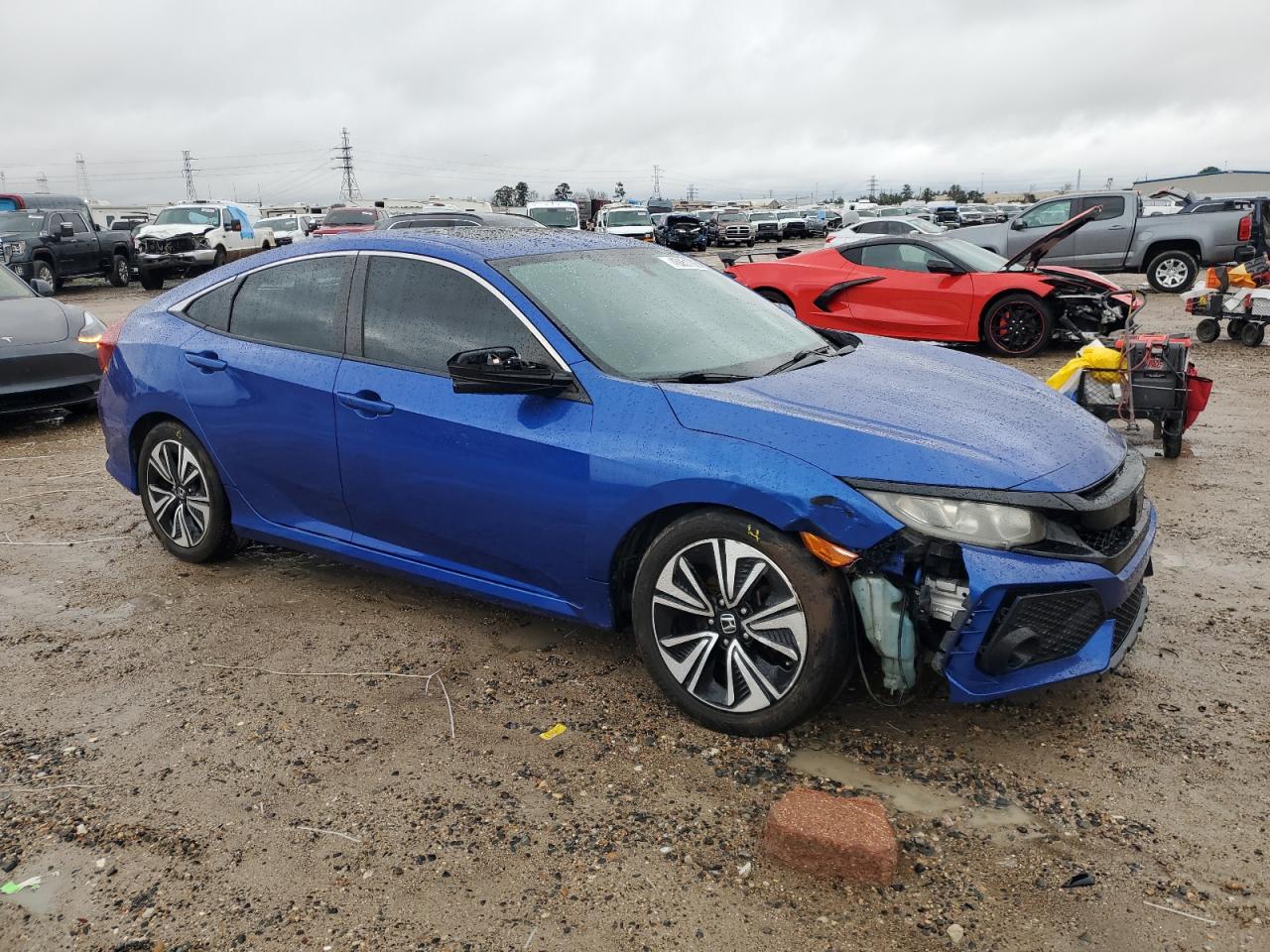 2017 Honda Civic VIN 19XFC1F34HE207423 Copart auction photo, front end / minor dent/scratches damage thumbnail 4