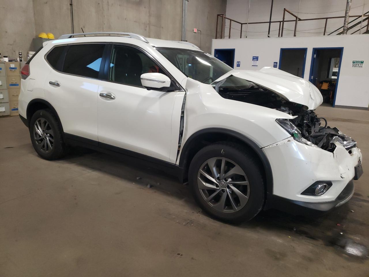 2015 Nissan Rogue VIN 5N1AT2MV4FC903090 Copart auction photo, front end / undercarriage damage thumbnail 4