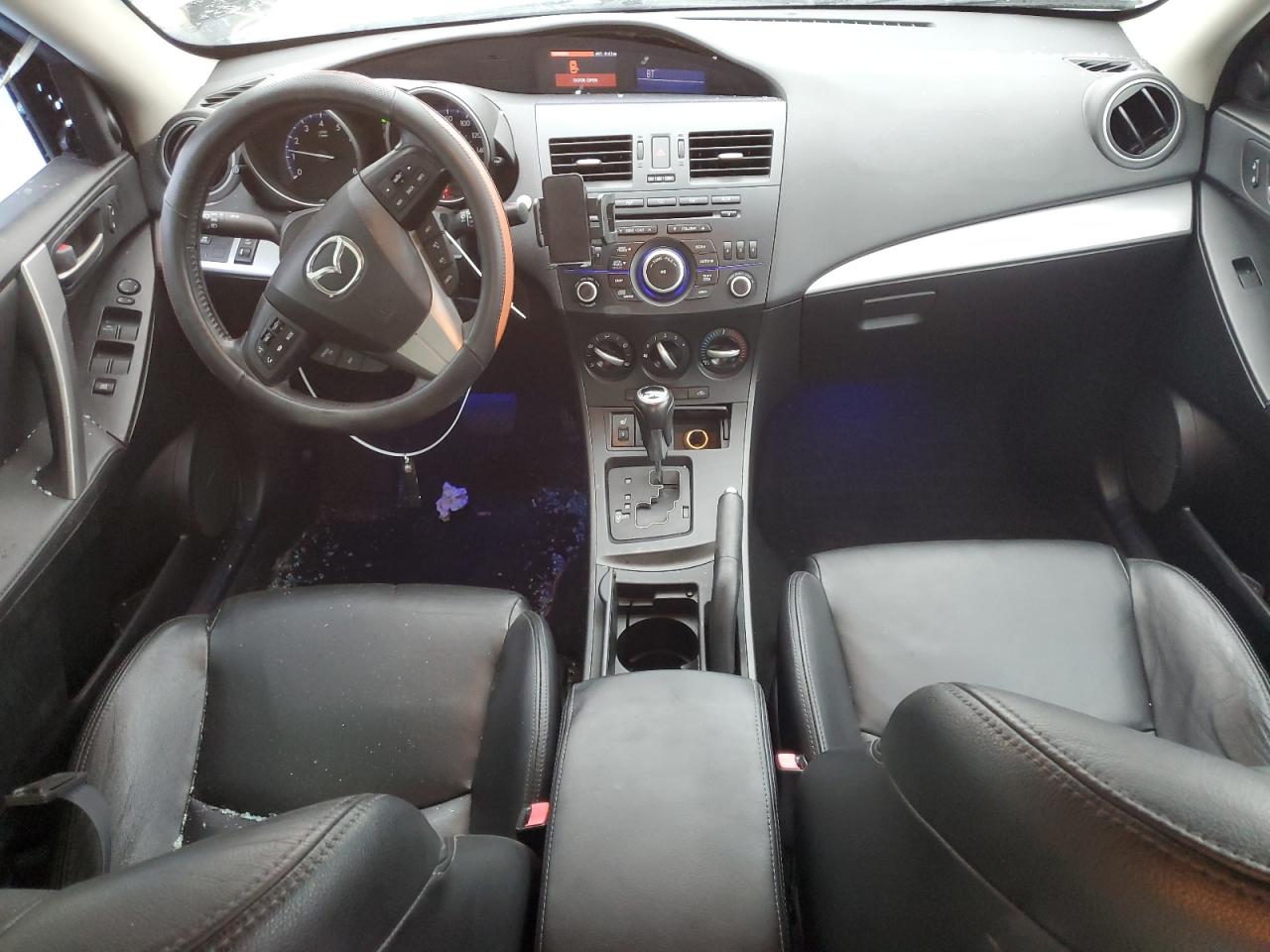 2012 Mazda 3 VIN JM1BL1W7XC1690641 Copart auction photo, front end / side damage thumbnail 8