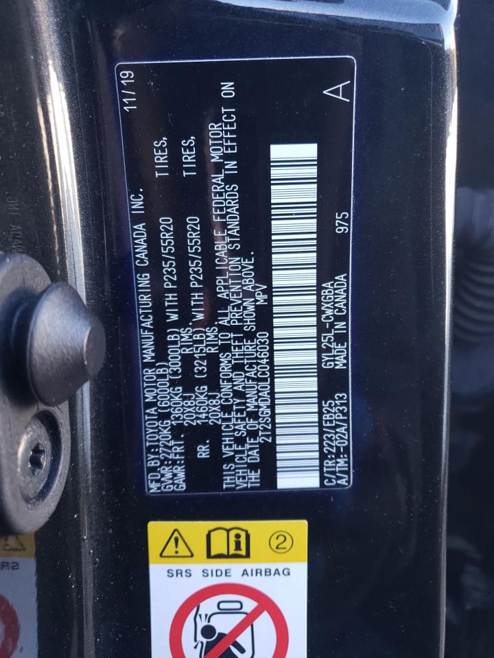 2020 Lexus RX VIN 2T2SGMDA0LC046030 Copart auction photo, front end damage thumbnail 13