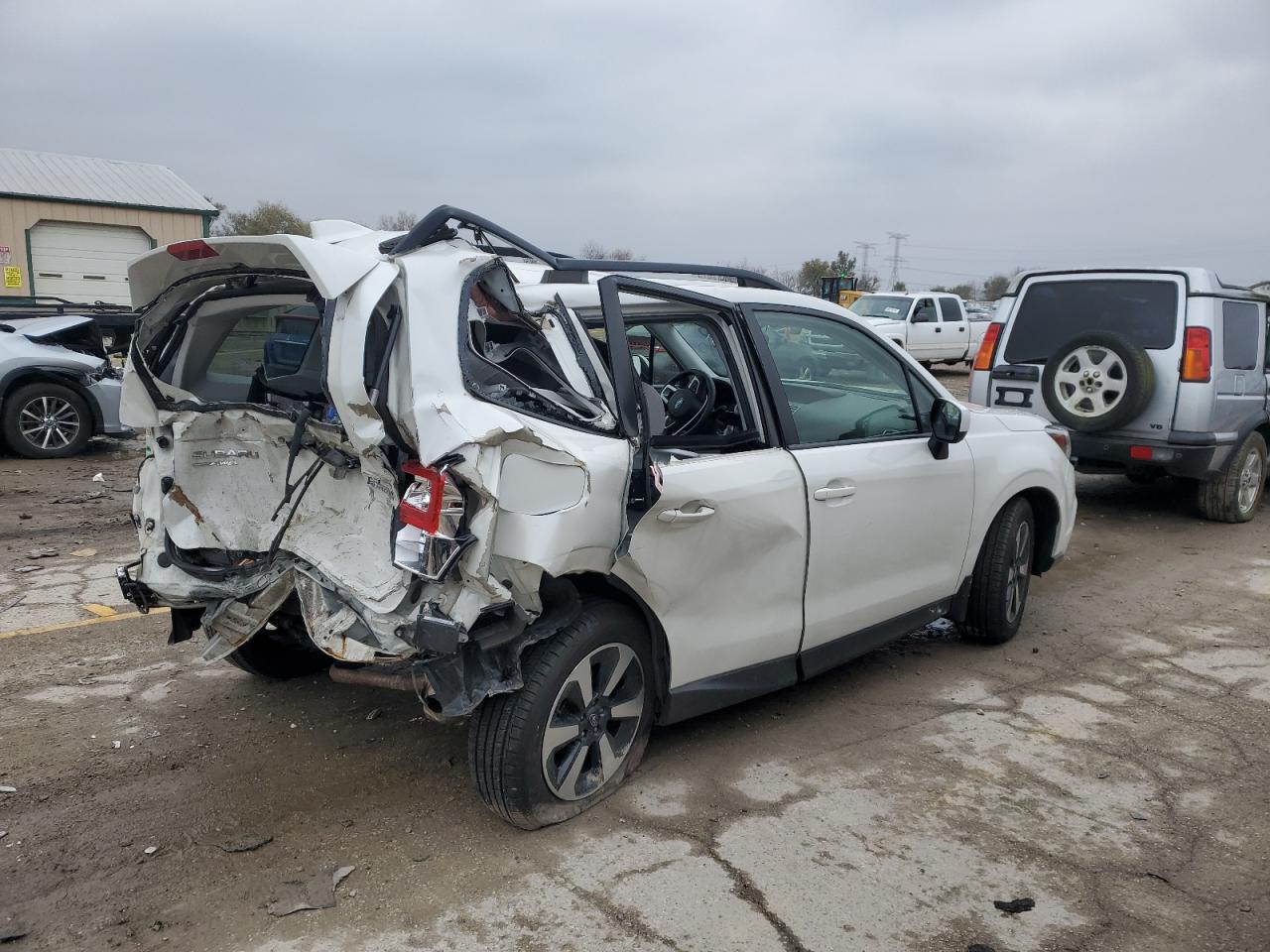 2017 Subaru Forester VIN JF2SJAGC9HH512429 Copart auction photo, rear end damage thumbnail 3