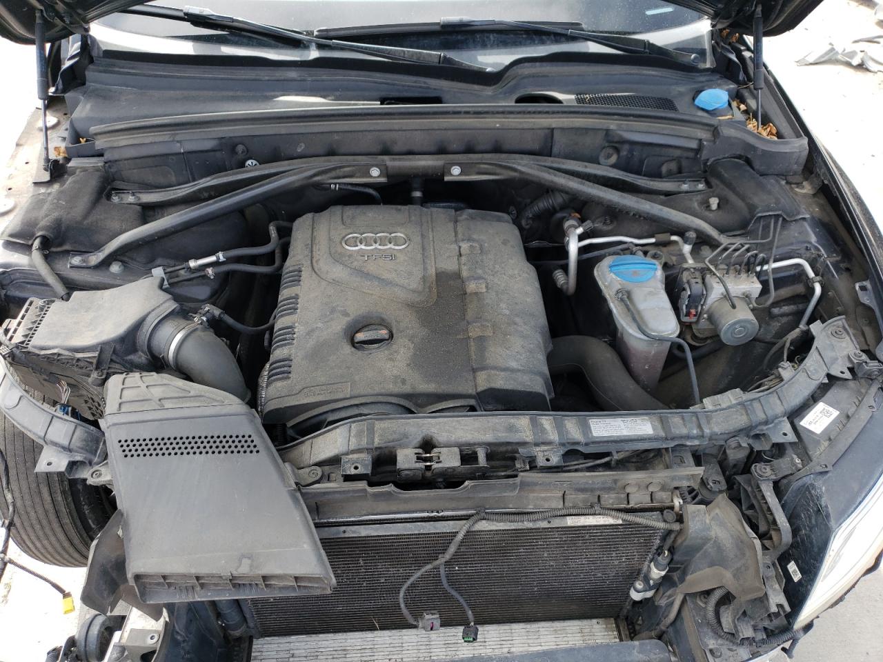 2013 Audi Q5 VIN WA1LFAFP7DA093020 Copart auction photo, front end / side damage thumbnail 12