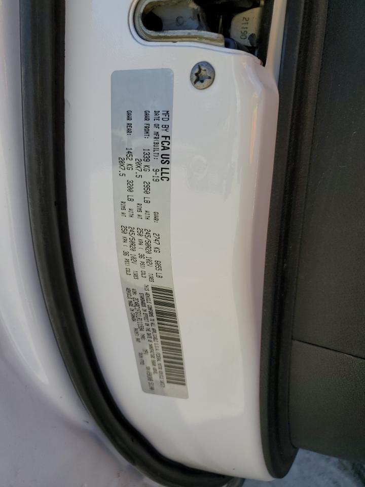 2020 Chrysler Pacifica VIN 2C4RC1FG1LR111594 Copart auction photo, front end / side damage thumbnail 13