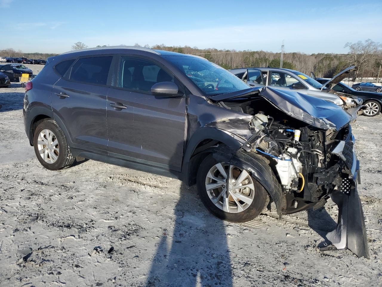 2020 Hyundai Tucson VIN KM8J3CA40LU123658 Copart auction photo, front end damage thumbnail 4
