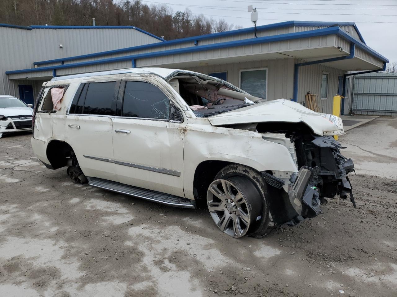 2015 Cadillac Escalade VIN 1GYS4BKJ9FR173092 Copart auction photo, rollover damage thumbnail 4