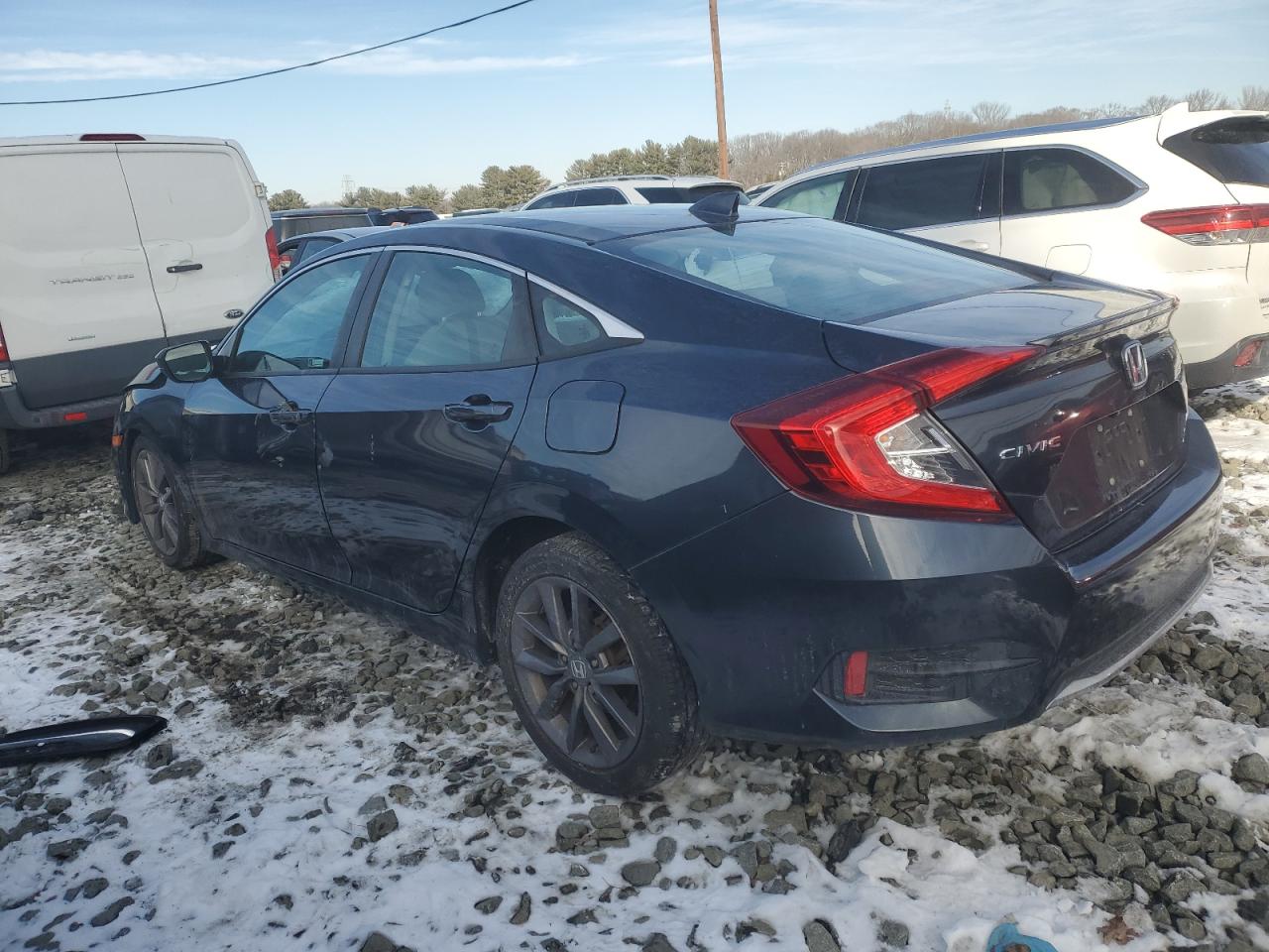 2020 Honda Civic VIN 19XFC1F38LE200466 Copart auction photo, front end damage thumbnail 2