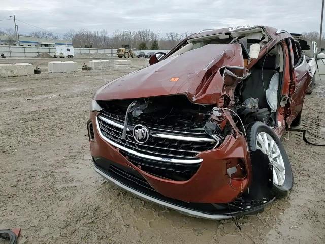 2021 Buick Envision VIN LRBAZLR49MD107546 Copart auction photo, front end / side damage thumbnail 14
