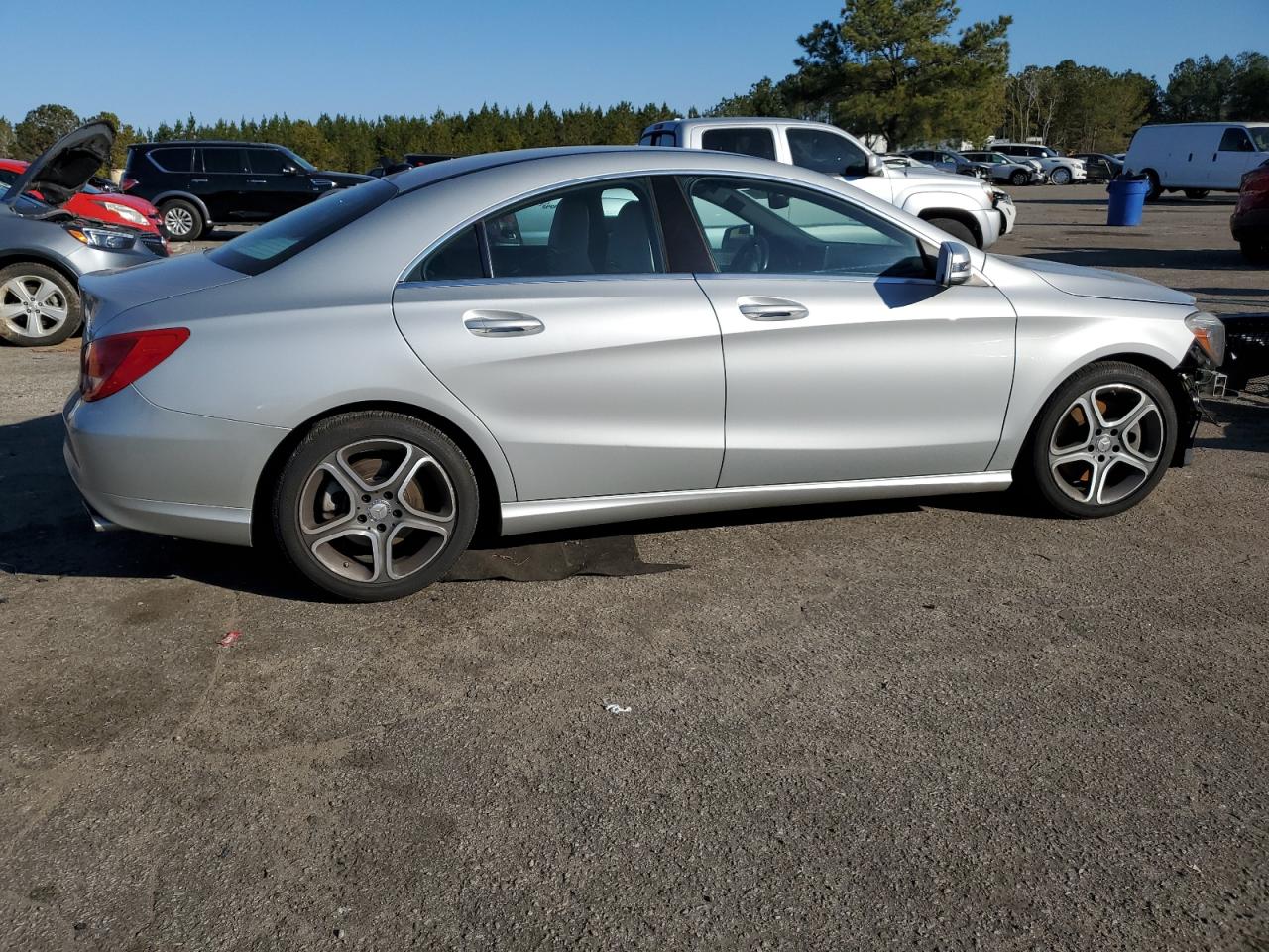 2014 Mercedes-Benz CLA-klasse VIN WDDSJ4EB6EN031678 Copart auction photo, front end damage thumbnail 3