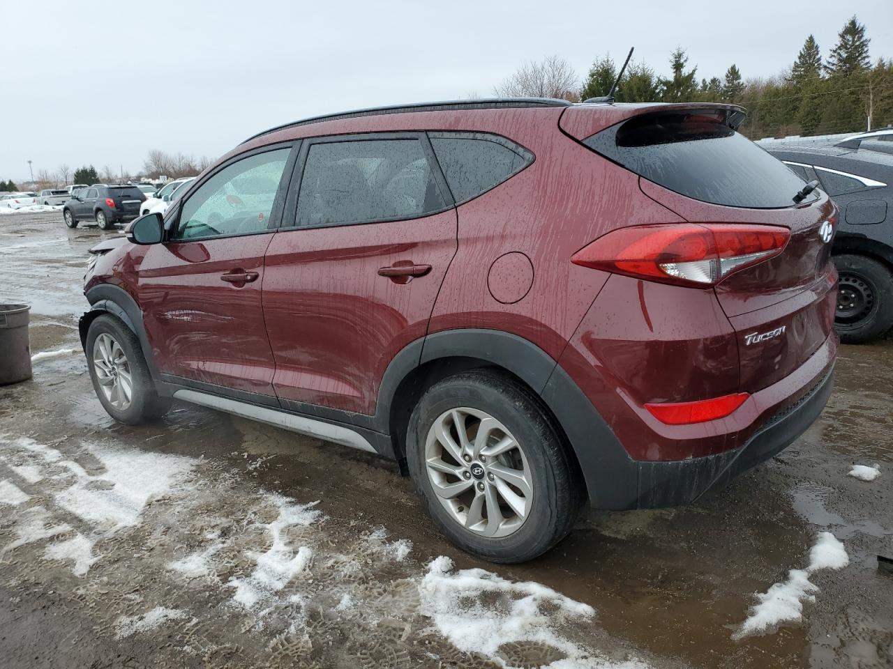 2017 Hyundai Tucson VIN KM8J33A46HU408243 Copart auction photo, front end / side damage thumbnail 2