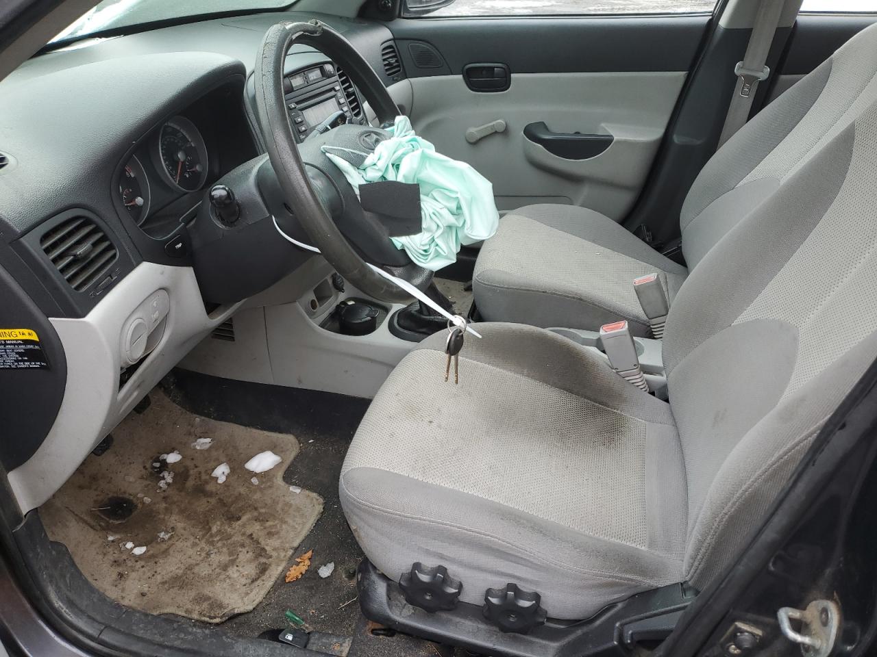 2008 Hyundai Accent VIN KMHCN46C78U187809 Copart auction photo, front end damage thumbnail 7