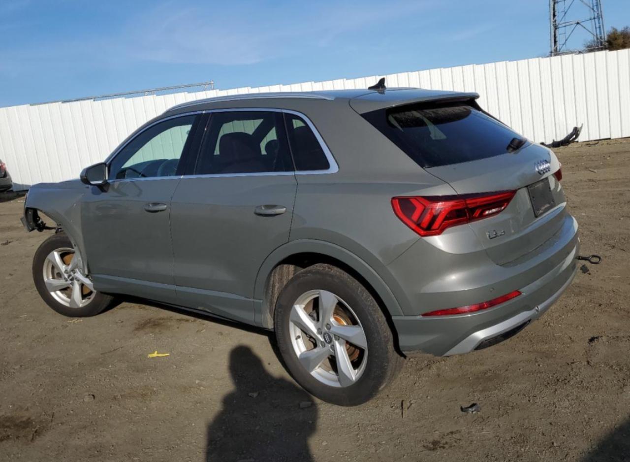 2020 Audi Q3 VIN WA1BECF34L1010214 Copart auction photo, front end / side damage thumbnail 2