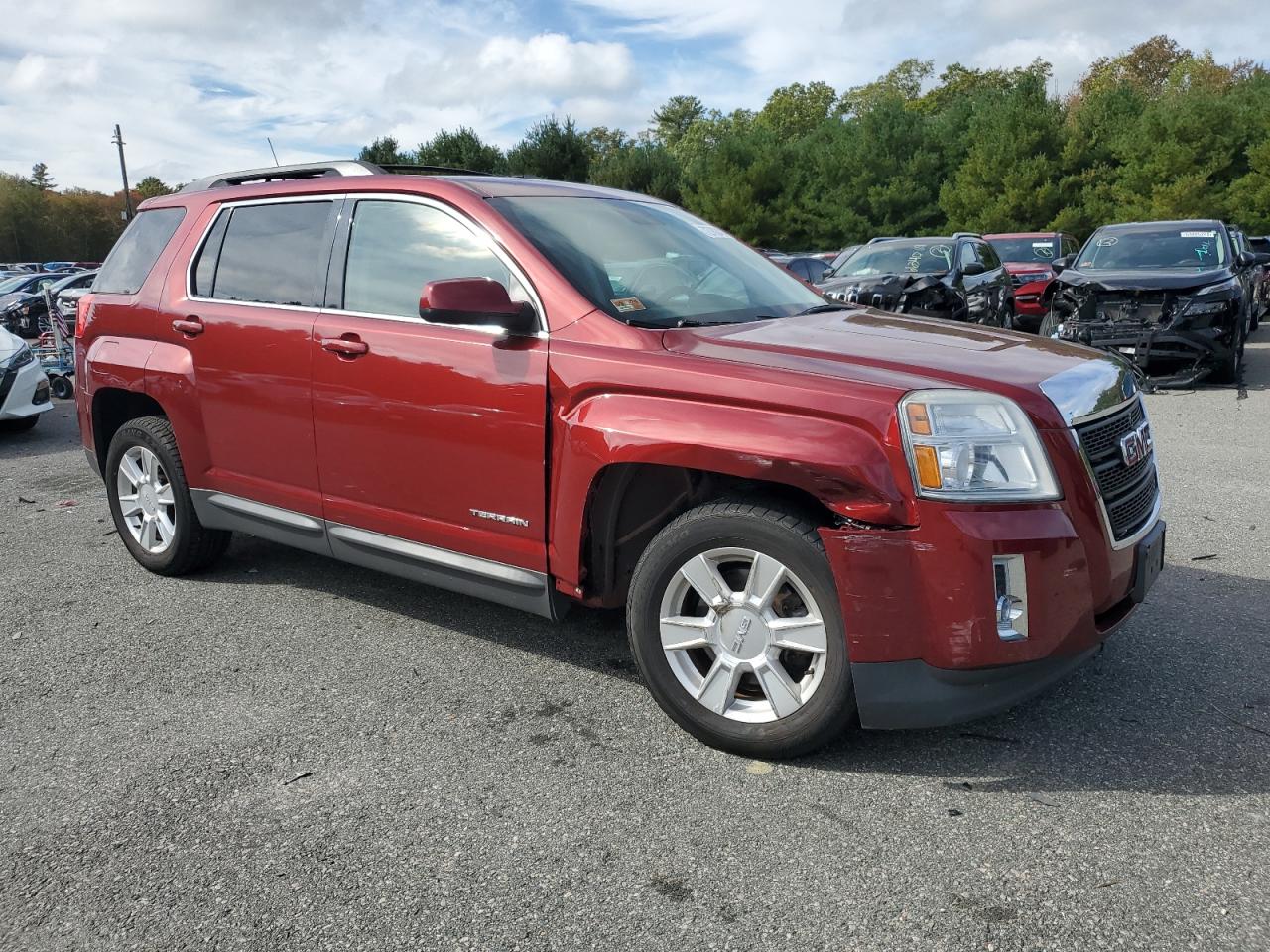 2012 GMC Terrain VIN 2GKFLREK3C6362615 Copart auction photo, front end / minor dent/scratches damage thumbnail 4