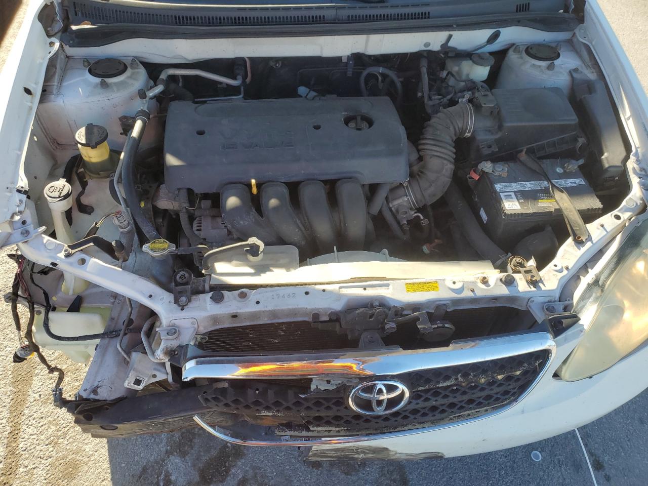 2006 Toyota Corolla VIN 1NXBR32E76Z612380 Copart auction photo, front end / side damage thumbnail 11