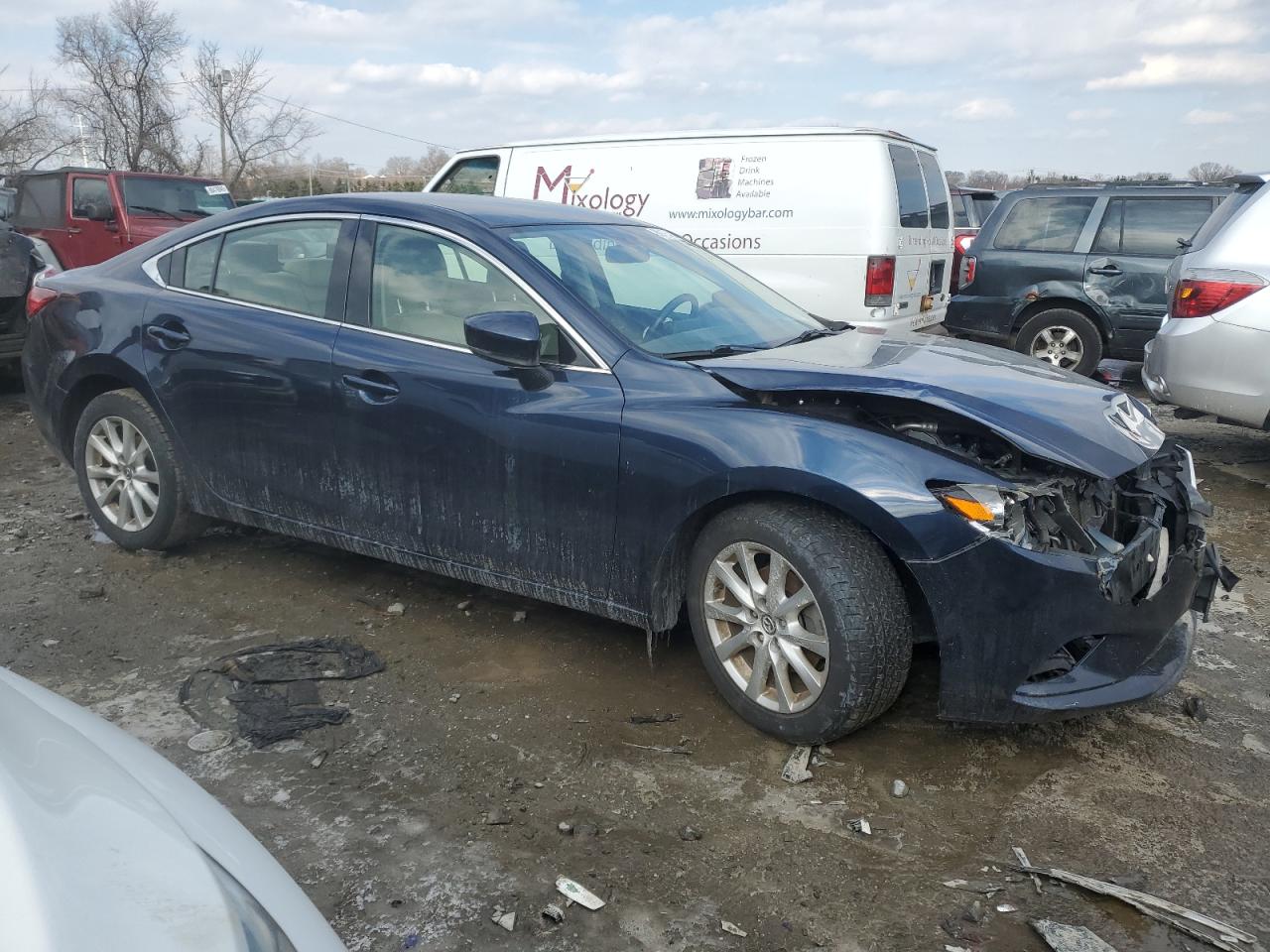 2017 Mazda 6 VIN JM1GL1U52H1125296 Copart auction photo, front end damage thumbnail 4