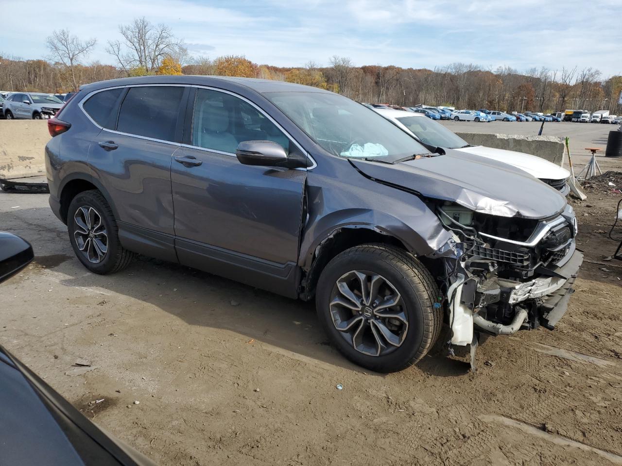 2020 Honda CR-V VIN 5J6RW2H87LL027205 Copart auction photo, front end / side damage thumbnail 4