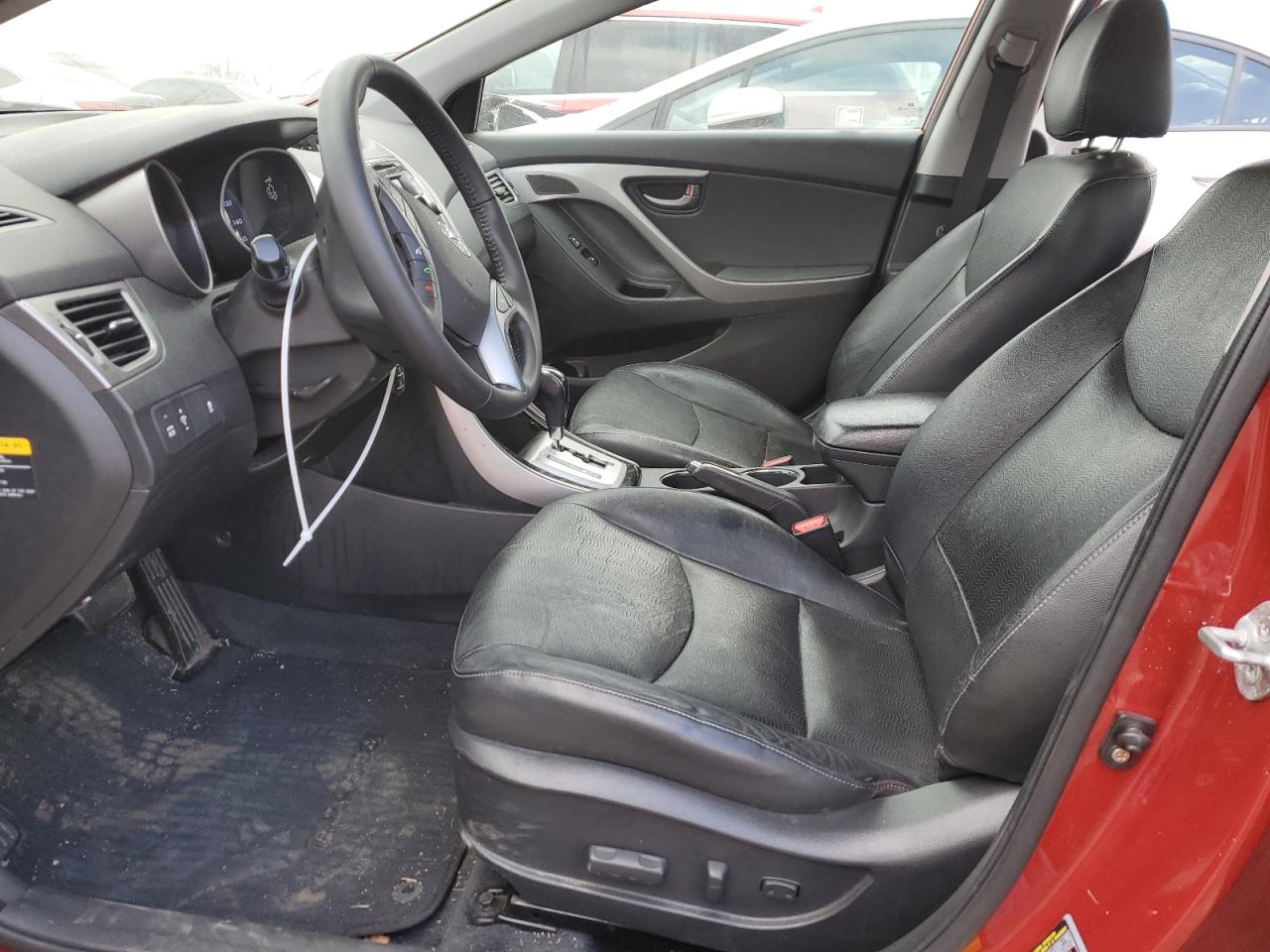 2013 Hyundai Elantra VIN KMHDH4AE6DU864508 Copart auction photo, side / front end damage thumbnail 7