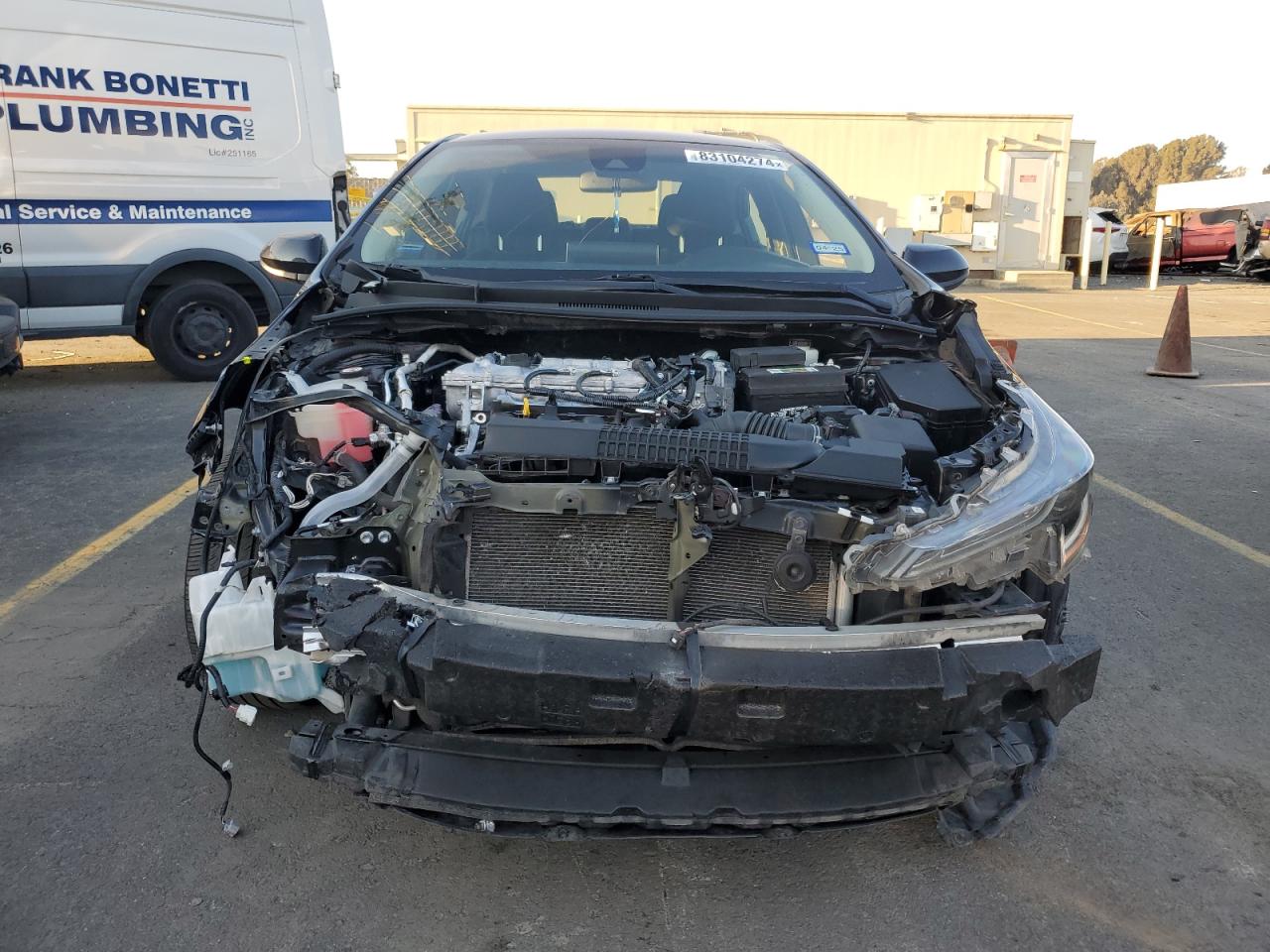 2021 Toyota Corolla VIN 5YFEPMAE6MP179322 Copart auction photo, front end damage thumbnail 5